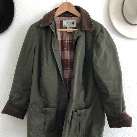 L L Bean Jackets Coats Hunter Green Womens Ll Bean Barn Coat